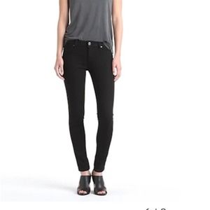 DL1961 Emma Power Legging Jeans stretch denim black size 25